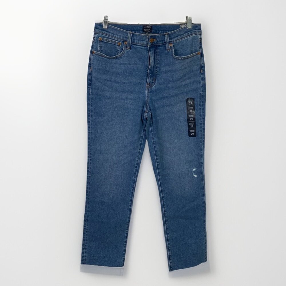 J Crew Jeans Womens Size 29 Essential Straight All Day Stretch High Rise NEW